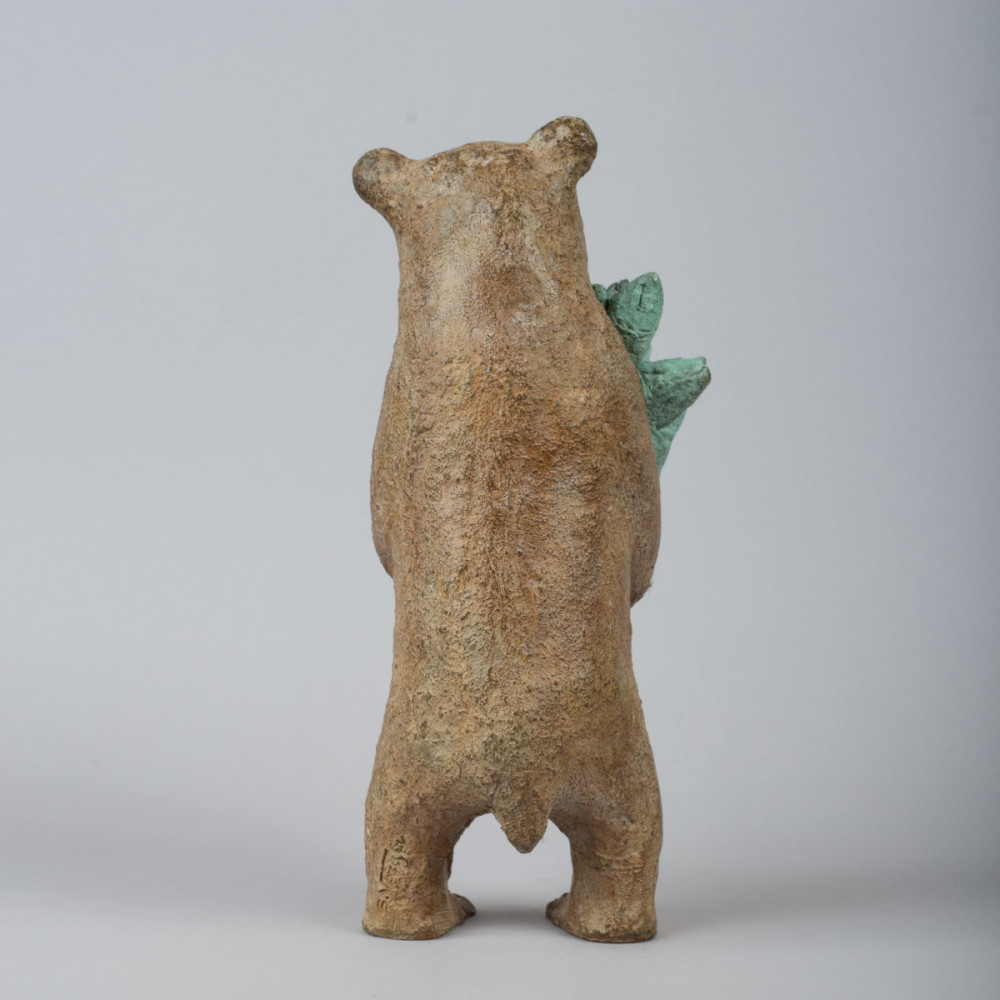 Bear with a bouquet of fish