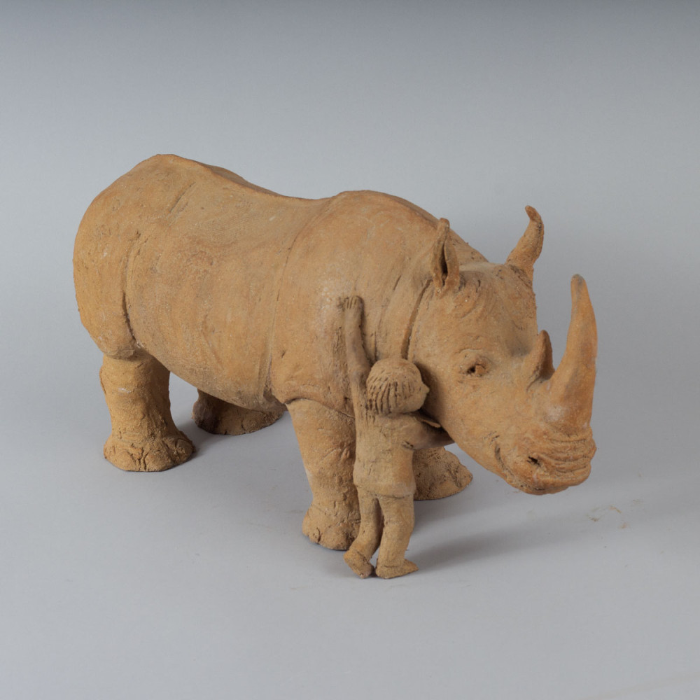 Un rhinocéros d'exception (terre originale)