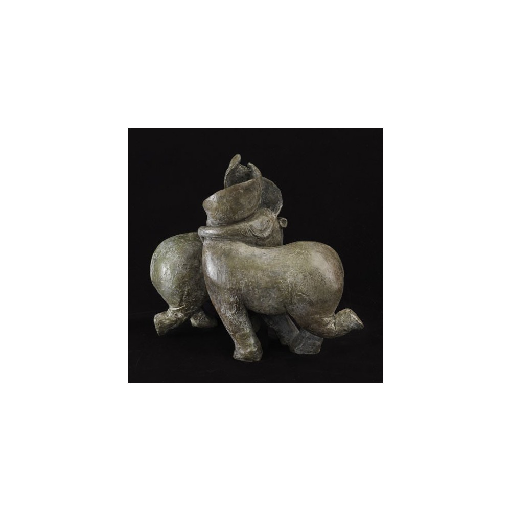 Tango, sculpture animalière bronze éléphant de Sophie Verger