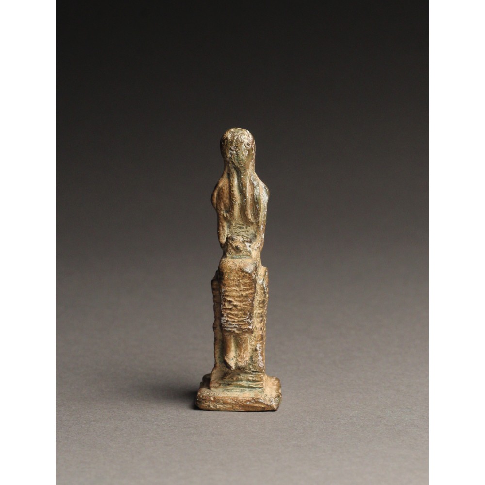Amulette de l'attente, sculpture animalière bronze pieuvre de Sophie Verger