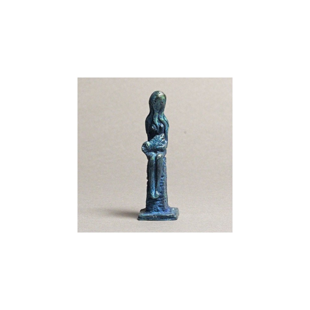 Amulette de la mer, sculpture animalière bronze pieuvre de Sophie Verger