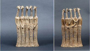 CINQ DEMOISELLES - Femmes humaines et animales!