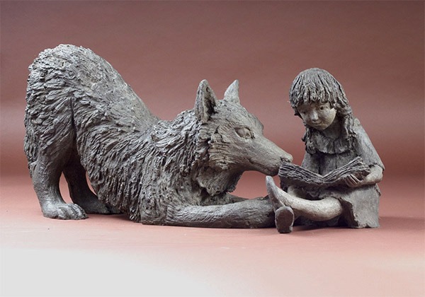 Nouvelle sculpture : édition bronze de l'école du chien