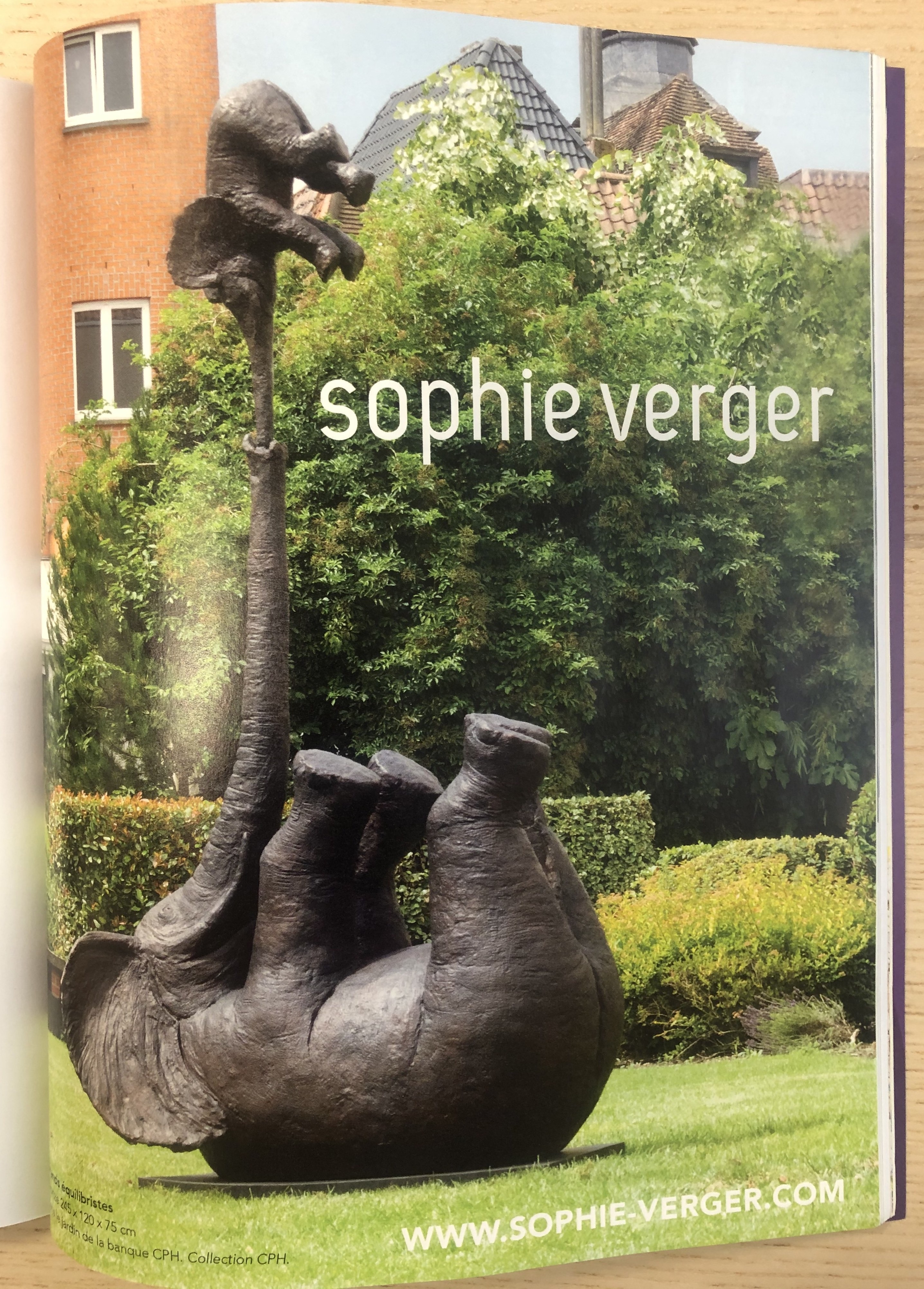 Les sculptures de Sophie Verger dans Artension Magazine numéro 163 