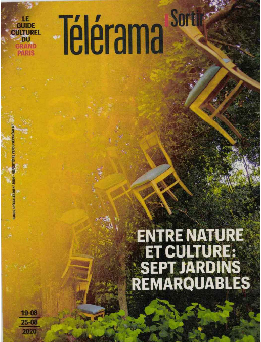 Télérama Sortir - L'expo Sculptures en liberté dans le dossier Télérama des Jardins et parcs insolites d'ile de France