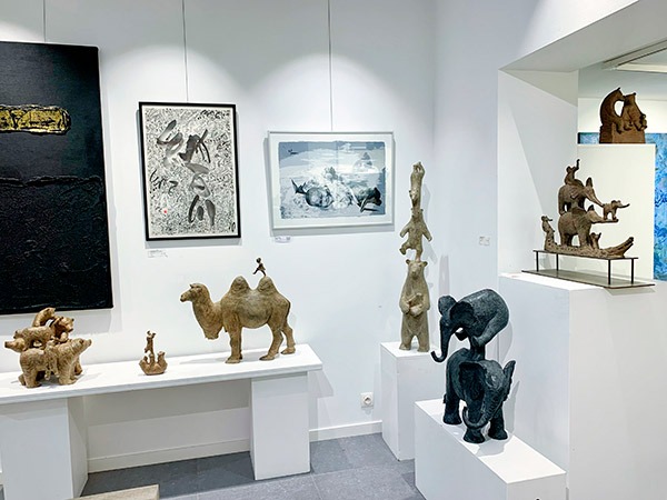 Exposition "A TALE OF ANIMALS" Sophie Verger Sculptures à la Galerie Art Yi Bruxelles